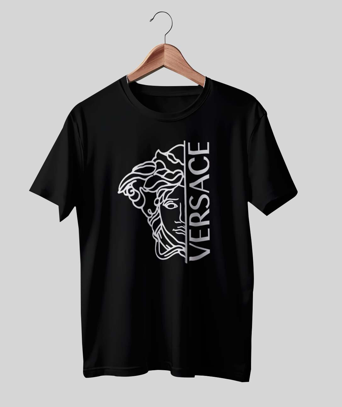 Versace-Inspired Men's Shirt with Bold Funny Logo USA Made