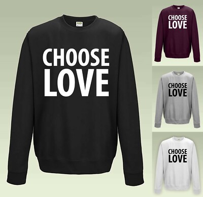 choose love jumper