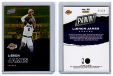 2022 Panini National Silver Pack Gold Parallel LeBron James Lakers 01/10
