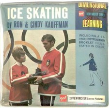 Instructional Ice Skating 3d View-Master 3 Reel Packet NEW SEALED