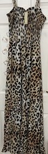 Oasis Animal Print Crinkled Maxi Dress BNWT