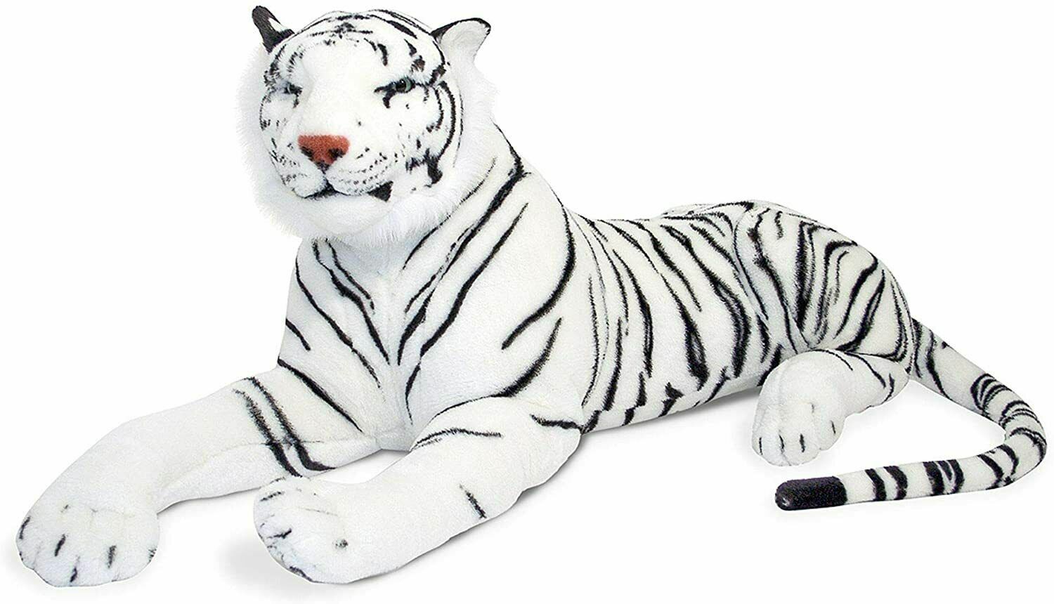 Melissa & Doug  White Tiger Plush ,Giant Stuffed Plush Toy Animal Gift For Kids