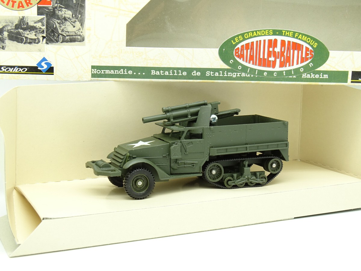 Solido 1/50 Half Track US Bâché - Armée Française - Très Bon état Avec Boîte