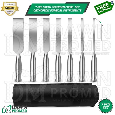 7 Pcs Smith Petersen Bone Chisel Set Orthopedic Surgical Instrument German Grade