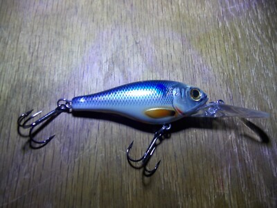 Live Target Suspending Crankbait S75M201 Silver/Blue 3'' Dives 5-7' (1/2oz) 10/26