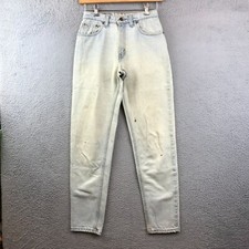 Vintage Levis 550 Jeans women's size 9 Long Blue Relaxed Fit Tapered Leg orange