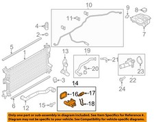 FORD OEM 12-22 EcoSport Cooling Radiator Components-Water Outlet CP9Z8K556B