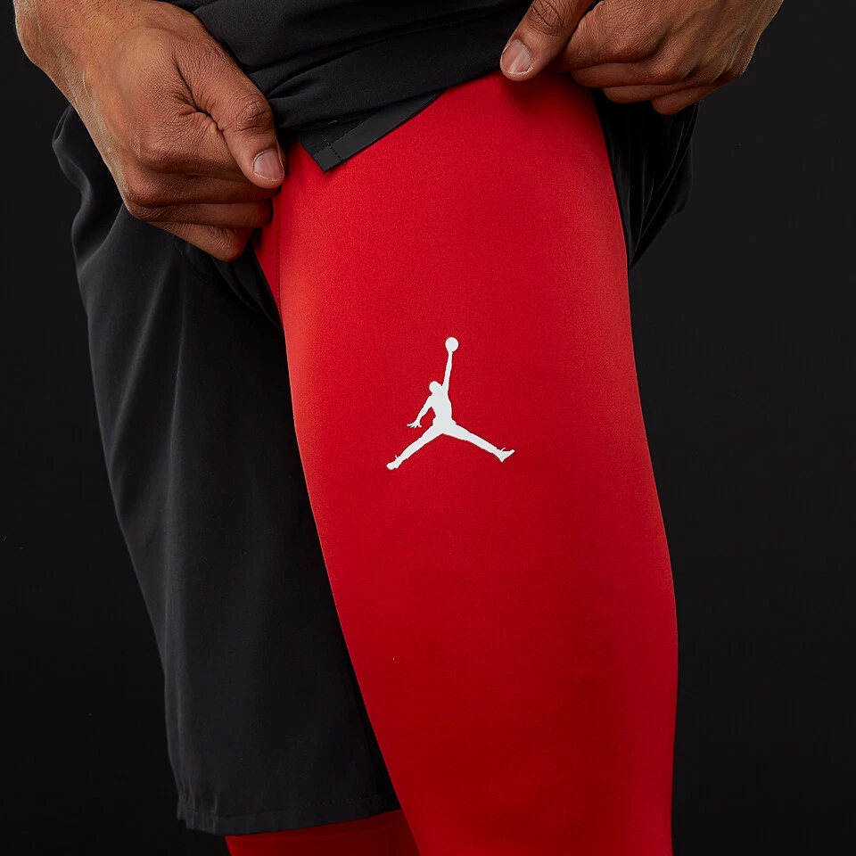 Nike Air jordan 23 red 3/4 length leggings tights gym basketball bottoms Large - Image 2 of 4