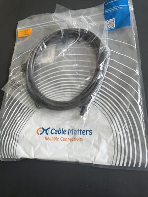 Cable Matters Cat6a Snagless Shielded Ethernet Patch Cable, Black, 14 FT