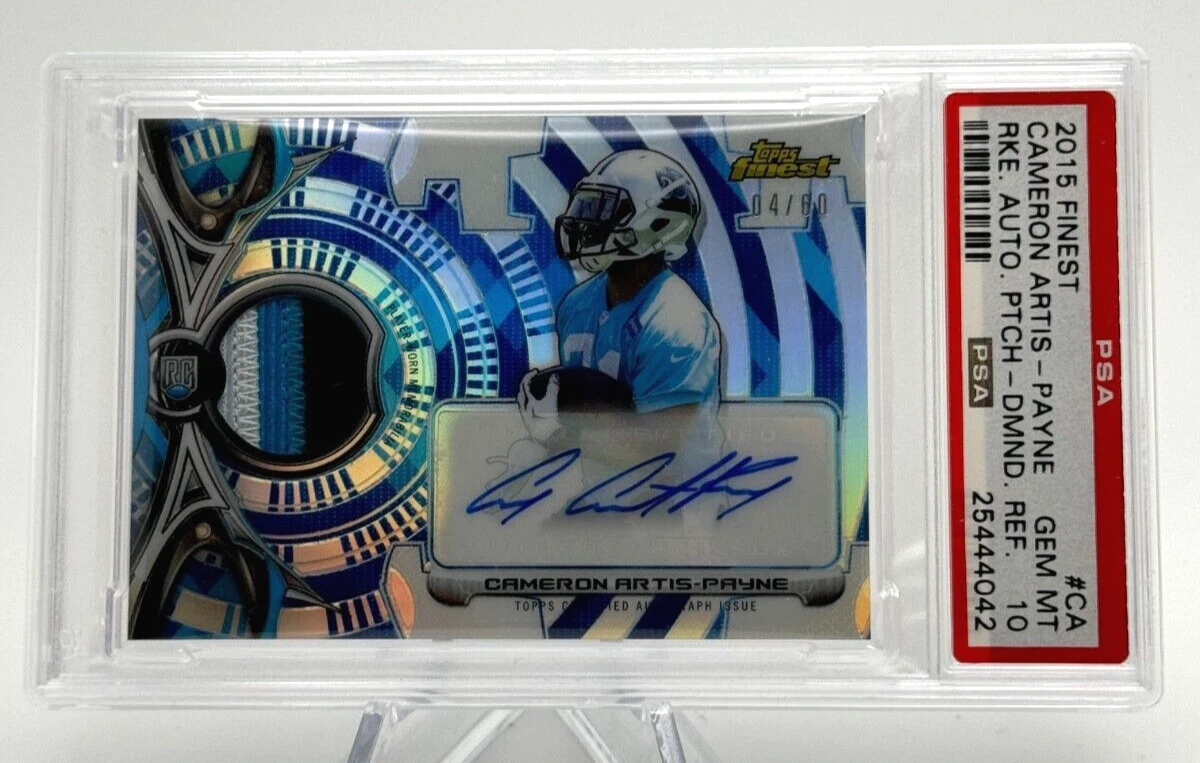Cameron Artis-Payne Finest Rookie Refractor Autograph Patch #CA Diamond Refractor
