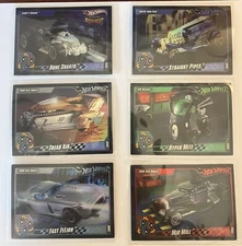 Lot Of (6) 2010 Hot Wheels FOIL  Trading Cards. Very Hard To Find (VHTF)