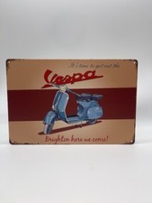 Blechschild Vespa 20x30cm Nostalgie Retro Reklame Vintage Deko Geschenk Garage