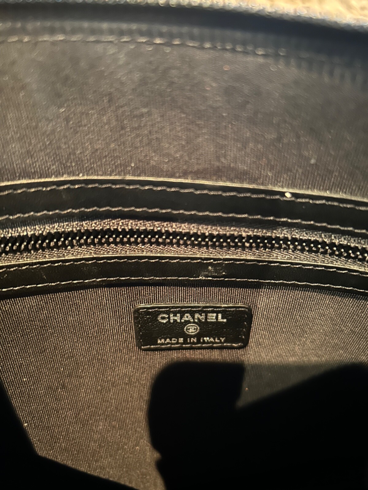 Authentic Chanel Python Zip Pouch - image 6
