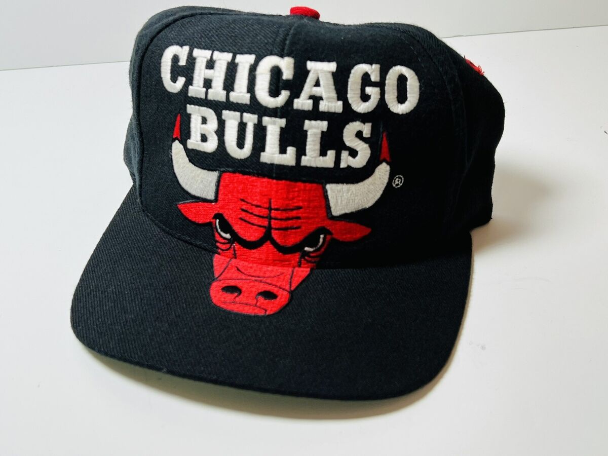 Vintage Chicago Bulls Big Logo Hat NBA AJD Snapback Cap Vintage Chicago Bulls Big Logo Hat NBA AJD Snapback Cap