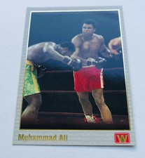 RARE GOLD FOIL PROMO Muhammad Ali AL UNSER Jr BACK 1991 AW All World Boxing Card
