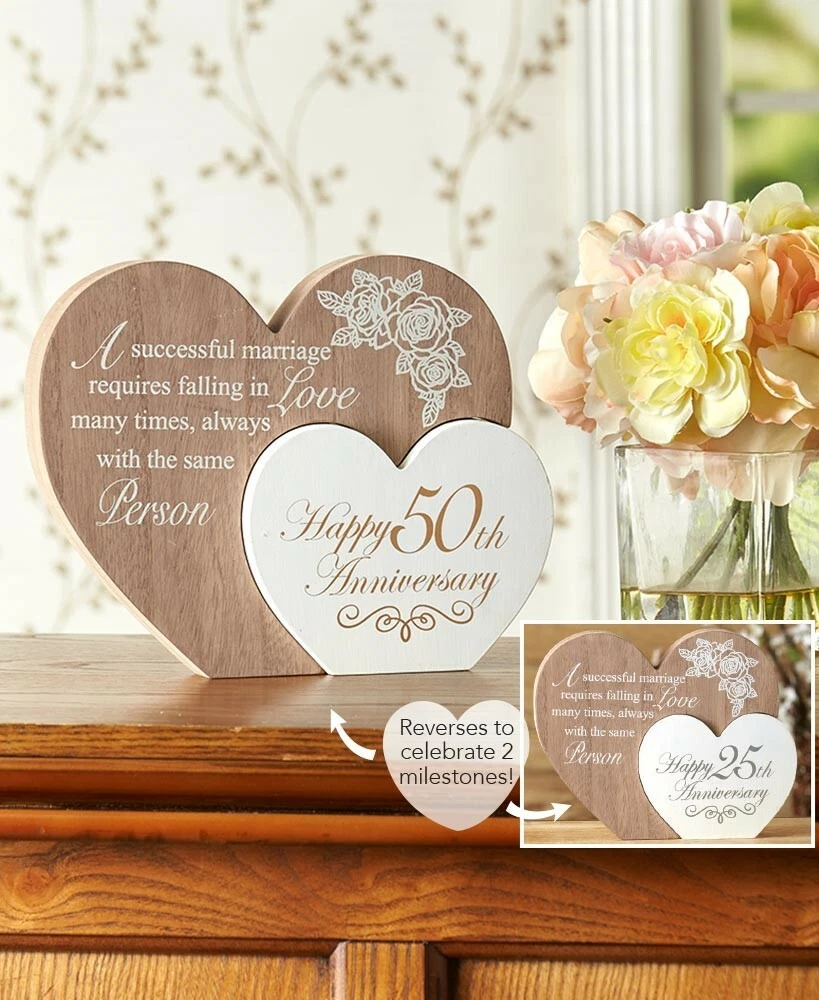 50th Golden Wedding Anniversary Gift Keepsake Memento