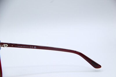 Tom Ford Ani TF844 68E Sunglasses Dark Red Burgundy Frames Brown Lens Italy 58mm Tom Ford Ani TF844 68E Red Cat Eye Sunglasses Plastic Frame  main image 2