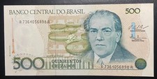 Brazil UNC banknote 500 Cruzados ND (1987) P-212c UNCIRCULATED