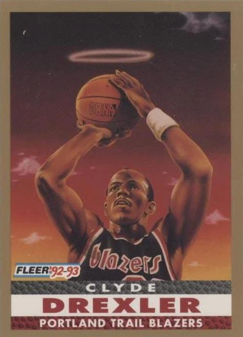 25+ Fleer Clyde Drexler Basketball 1992-93 Season Sports Trading