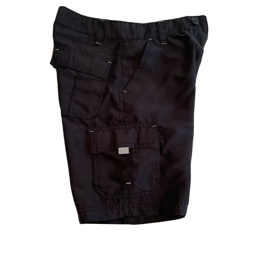 Burnside Boys Cargo Shorts Size 6 Charcoal Gray Button Pockets — 第 4/4 张图片