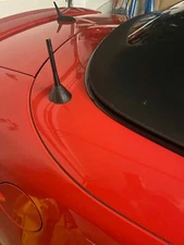 4 inch " Short Black Aluminum Antenna Mast AM/FM for SAAB 9-3 CABRIO 1999-2011