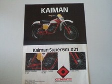 advertising Pubblicità 1979 MOTO CIMATTI KAIMAN SUPER X21 50