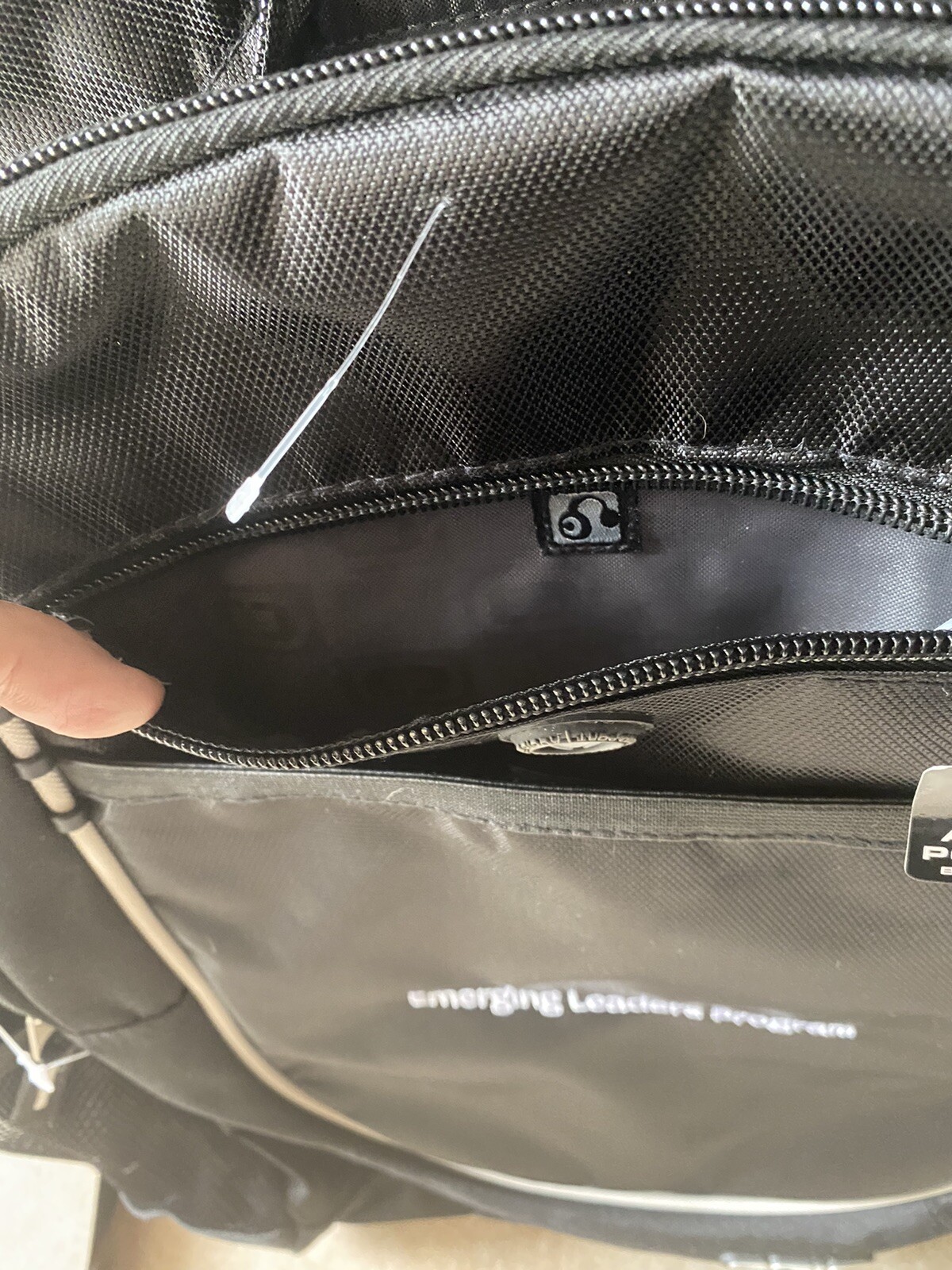 OGIO Backpack with Built In Audio Port Pocket Black Emerging Leaders