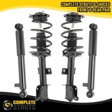 Front Quick Complete Strut & Rear Bare Shock Absorber for 10-12 Hyundai Santa Fe