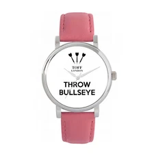 Toff London TLWS-30428 Ladies White Throw Bullseye Watch