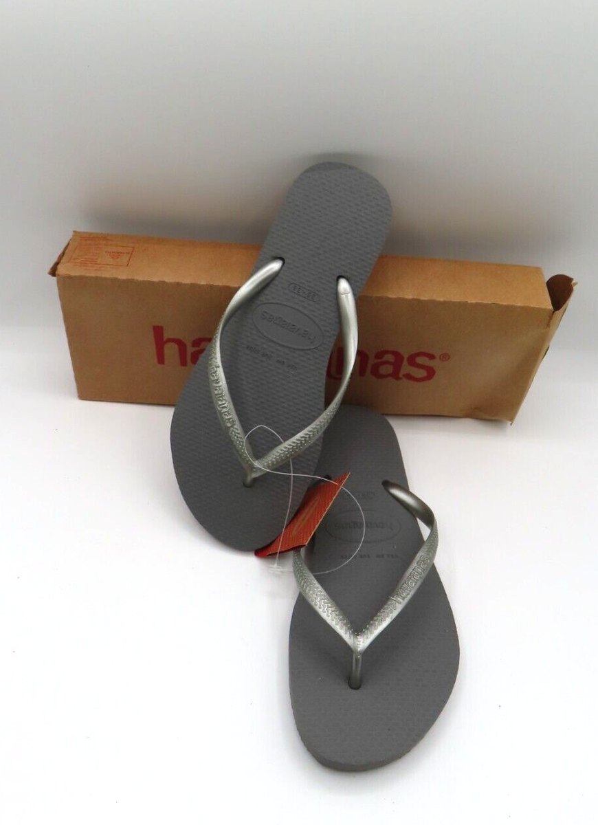 Havaianas Women's Flip Flops Sandal Steel Grey US 6W EU 35-36