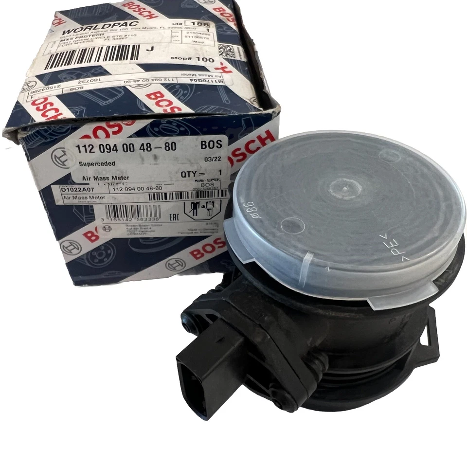Mercedes Benz Air Mass Flow Sensor 1120940048 80 Bosch Genuine OEM NEW NIB - Image 2 of 3