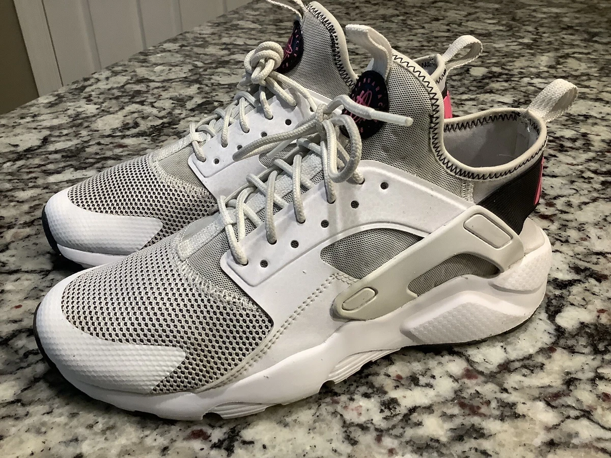 Nike Air Huarache Run - 847568 100 - White / Pink Blast- 6.5y | eBay