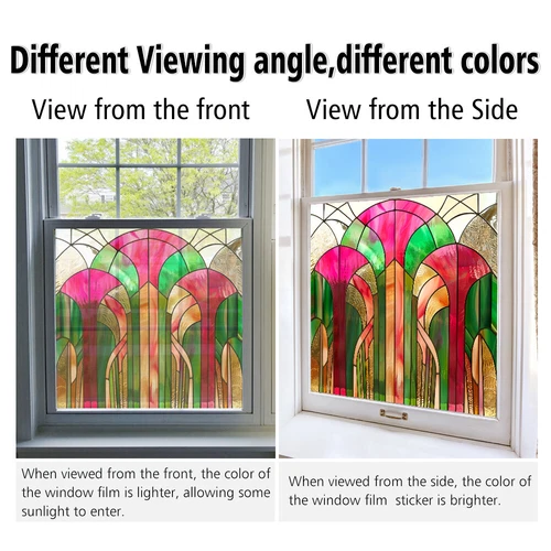 AU Static Cling Glass Window Film Privacy Stained Glass Sticker UV Protection - Picture 42 of 47