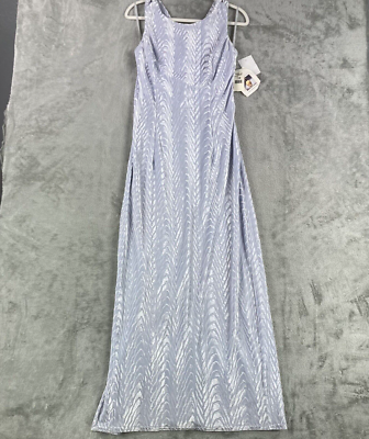Vintage Jessica McClintock Bridal Dress Womens 10 Baby Blue Velvet Strappy  Back | eBay