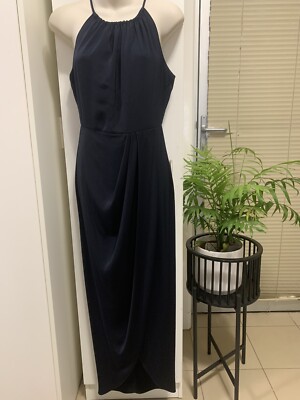 slate blue bridesmaid dresses lulus Slate Blue Chiffon Ruffled Slit Strappy Back Long Bridesmaid Prom Dress