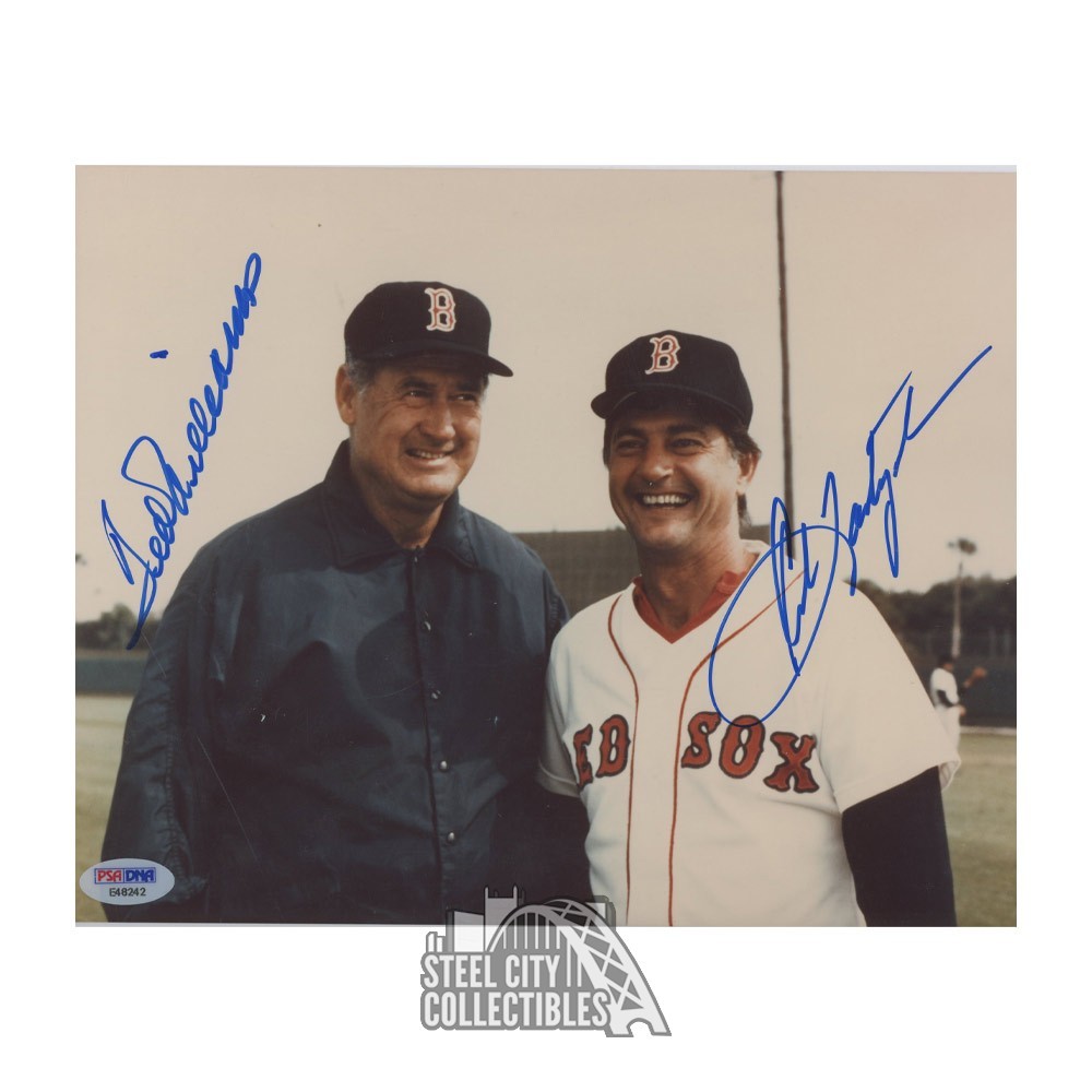Ted Williams & Carl Yastrzemski Autographed Boston 8x10 Photo - PSA/DNA LOA