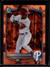 2025 Bowman Chrome Sapphire Nieves Izaguirre Orange Refractor 1st #/25 Phillies