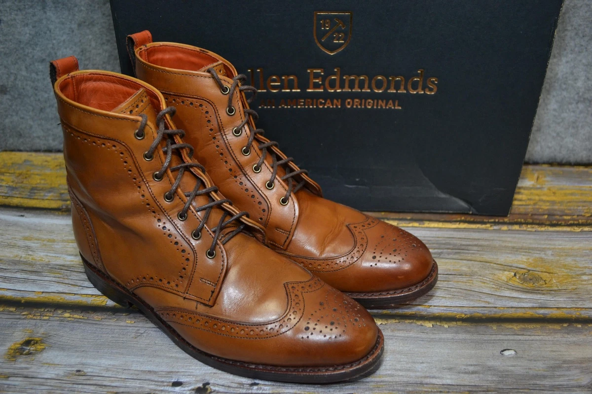 Leather Upper Wingtip Boots for Men for sale | eBay display picture 3