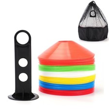Besnail, coni di segnalazione, con supporto e custodia, di colore blu,