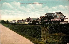 Postcard Cottages Along Ocean Avenue Sea Bright New Jersey