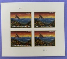 Mint Sheet Of 4 - $28.75 Great Smoky Mountain U.S. Stamps, FV $115 Scott 5752