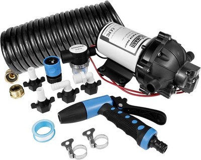 12V 80PSI Marine Washdown Pump Kit - 7.5 GPM for Boats & RVs