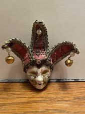 La Maschera Del Galeone Mask Venice Jester Joker Mini Masquerade Carnivale Italy