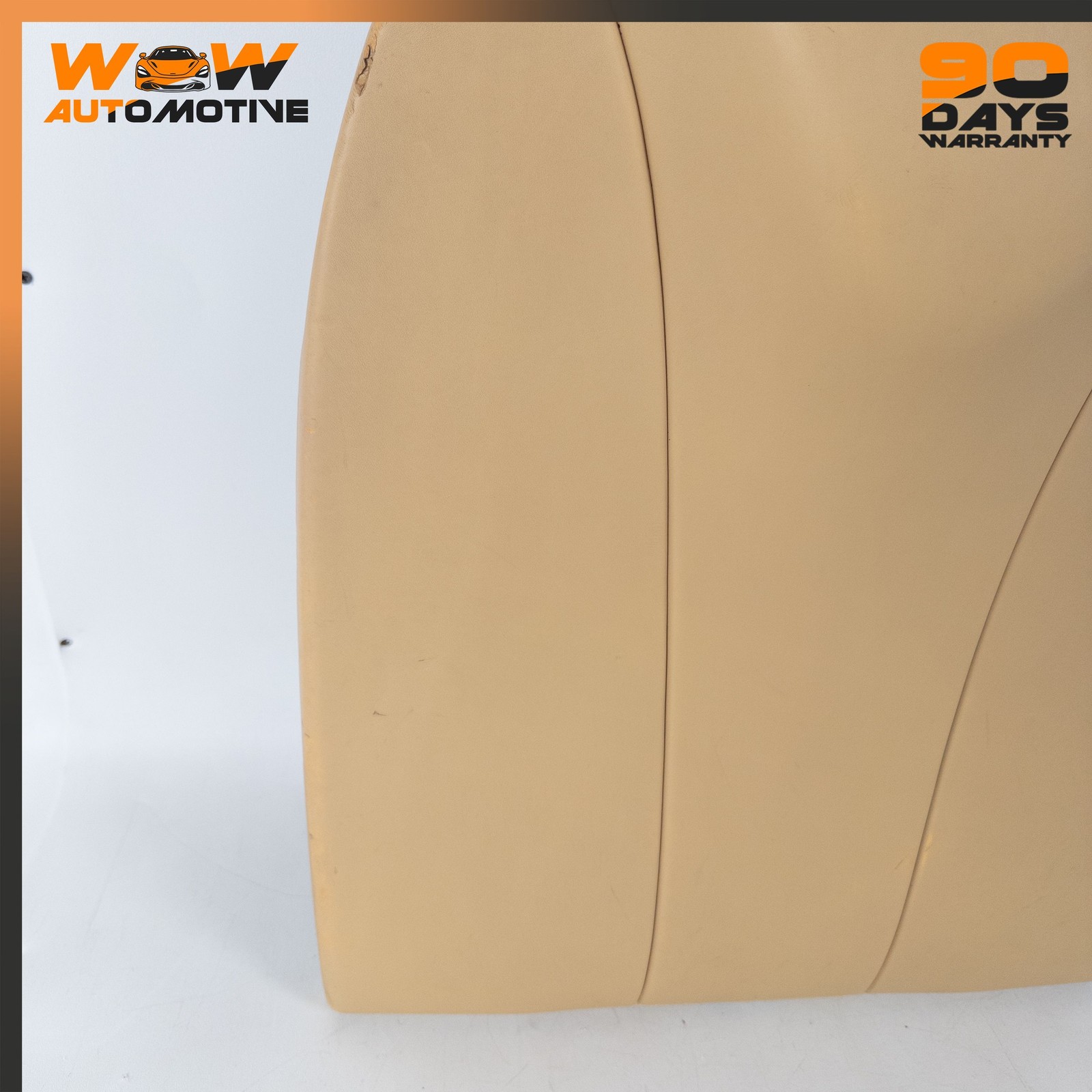 04-13 BENTLEY CONTINENTAL GTC FRONT LEFT SEAT BACK COVER PANEL BEIGE OEM
