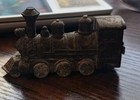 Vintage Locomotive Train Pencil Sharpener Die-Cast Metal Collectible Hong Kong — photo 2