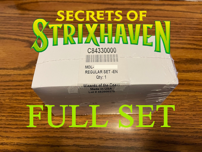 SECRETS OF STRIXHAVEN SOS Sealed Complete Full Set MtG Magic Commander