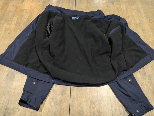 Polo Ralph Lauren Blue Thick Fleece Lined Jacket Size XL Packable Hood - Picture 2 of 14