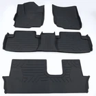 Car Floor Mats 2014-2021 MITSUBISHI Outlander Black All-Weather TPE Rubber