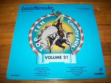 LASERKARAOKE VIDEO SING ALONG Laserdisc LD TOP TEN COUNTRY HITS VOLUME 21 RARE 