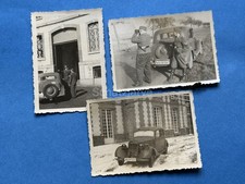 3 x Foto, Wk2, Pkw Mercedes Benz W136 mit Notek Scheinwerfer (MJ-157)